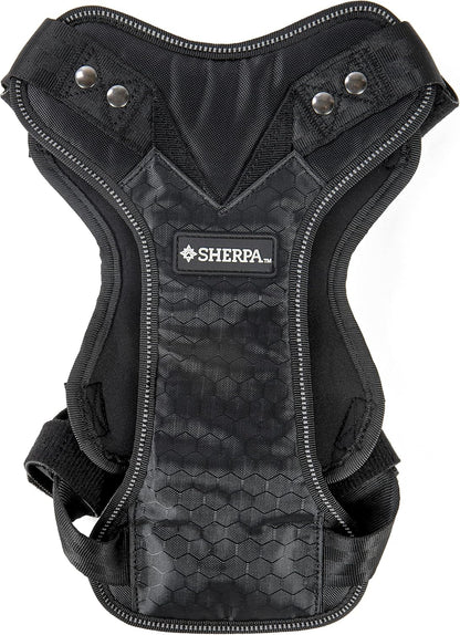 Crash-Tested Multipurpose Seatbelt Dog Harness - Black, Large