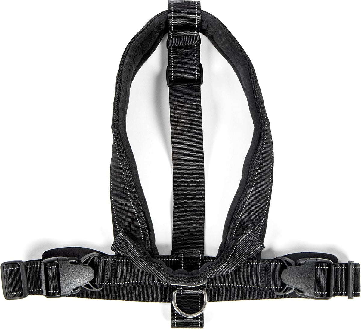 Crash-Tested Multipurpose Seatbelt Dog Harness - Black, Large