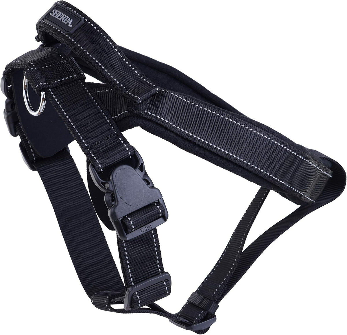 Crash-Tested Multipurpose Seatbelt Dog Harness - Black, Large