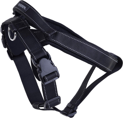 Crash-Tested Multipurpose Seatbelt Dog Harness - Black, Large