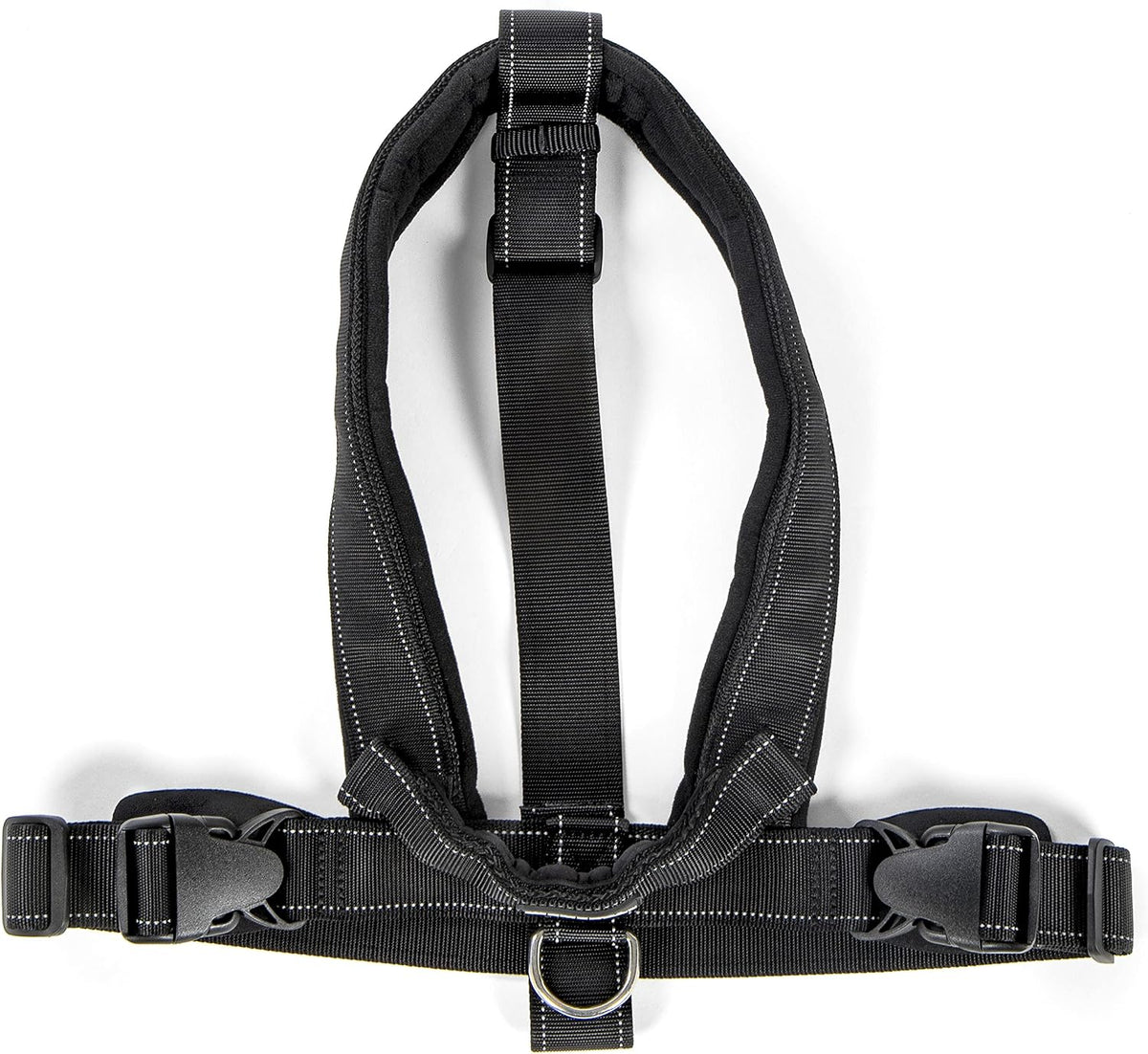 Crash-Tested Multipurpose Seatbelt Dog Harness - Black, Large