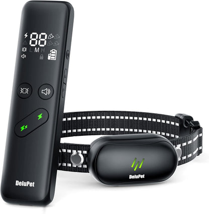 Dog Shock Collar, Electric Dog Training Collar with Remote & 4-Channels