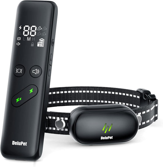 Dog Shock Collar, Electric Dog Training Collar with Remote & 4-Channels