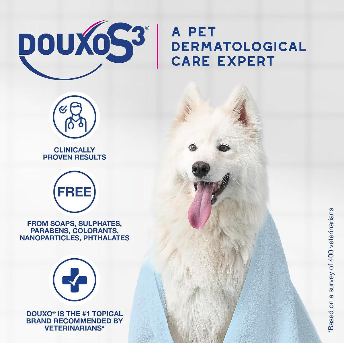 S3 Calm Dog Shampoo for Itchy Skin Relief, Dog Shampoo for Allergies and Itching, Soothes Itchy, Irritated or Allergic Skin For Dogs and Cats, 6.7 fl oz
