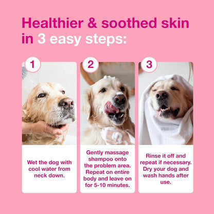 S3 Calm Dog Shampoo for Itchy Skin Relief, Dog Shampoo for Allergies and Itching, Soothes Itchy, Irritated or Allergic Skin For Dogs and Cats, 6.7 fl oz