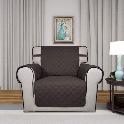Reversible Quilted Sofa Cover Dog Couch Covers for Sofa, 66 in | Gray/Light Gray, Water Resistant Couch Protector, Washable Pet Couch Cover with Non Slip and Elastic Straps For Kids - Colors B