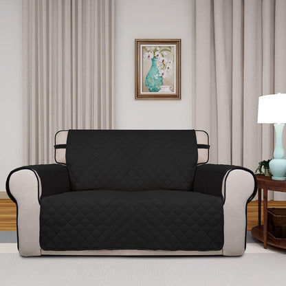 Reversible Quilted Sofa Cover Dog Couch Covers for Sofa, 66 in | Gray/Light Gray, Water Resistant Couch Protector, Washable Pet Couch Cover with Non Slip and Elastic Straps For Kids - Colors B