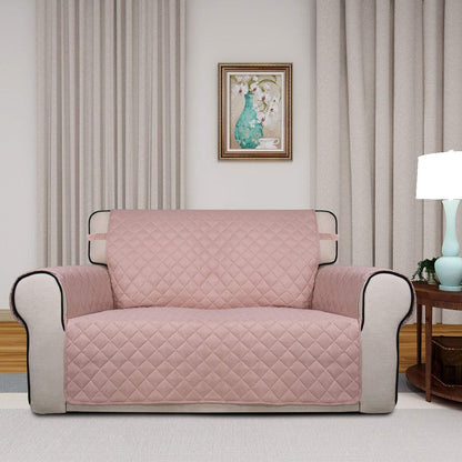 Reversible Quilted Sofa Cover Dog Couch Covers for Sofa, 66 in | Gray/Light Gray, Water Resistant Couch Protector, Washable Pet Couch Cover with Non Slip and Elastic Straps For Kids - Colors B