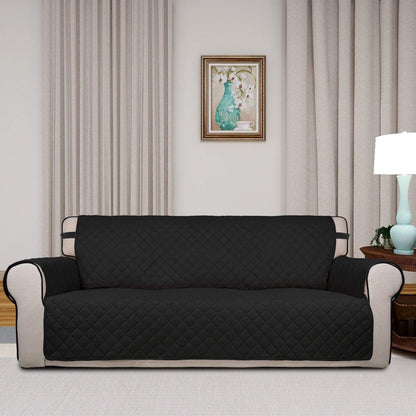 Reversible Quilted Sofa Cover Dog Couch Covers for Sofa, 66 in | Gray/Light Gray, Water Resistant Couch Protector, Washable Pet Couch Cover with Non Slip and Elastic Straps For Kids - Colors B