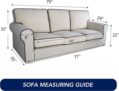Reversible Quilted Sofa Cover Dog Couch Covers for Sofa, 66 in | Gray/Light Gray, Water Resistant Couch Protector, Washable Pet Couch Cover with Non Slip and Elastic Straps For Kids - Colors B