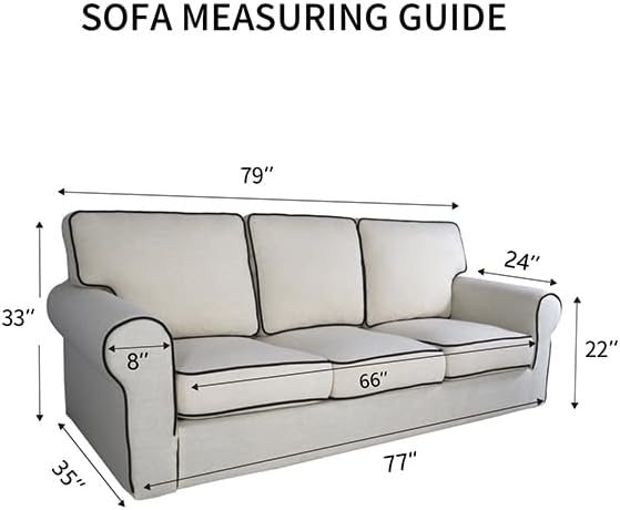 Reversible Quilted Sofa Cover Dog Couch Covers for Sofa, 66 in | Gray/Light Gray, Water Resistant Couch Protector, Washable Pet Couch Cover with Non Slip and Elastic Straps For Kids - Colors B