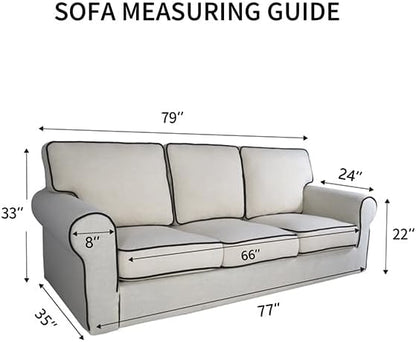 Reversible Quilted Sofa Cover Dog Couch Covers for Sofa, 66 in | Gray/Light Gray, Water Resistant Couch Protector, Washable Pet Couch Cover with Non Slip and Elastic Straps For Kids - Colors B