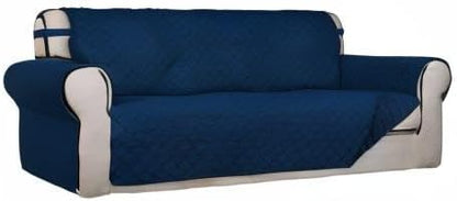 Reversible Quilted Sofa Cover Dog Couch Covers for Sofa, 66 in | Gray/Light Gray, Water Resistant Couch Protector, Washable Pet Couch Cover with Non Slip and Elastic Straps For Kids - Colors B