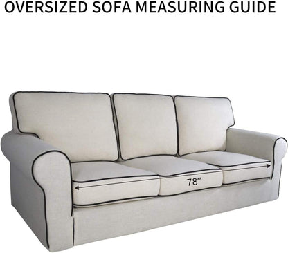 Reversible Quilted Sofa Cover Dog Couch Covers for Sofa, 66 in | Gray/Light Gray, Water Resistant Couch Protector, Washable Pet Couch Cover with Non Slip and Elastic Straps For Kids - Colors B
