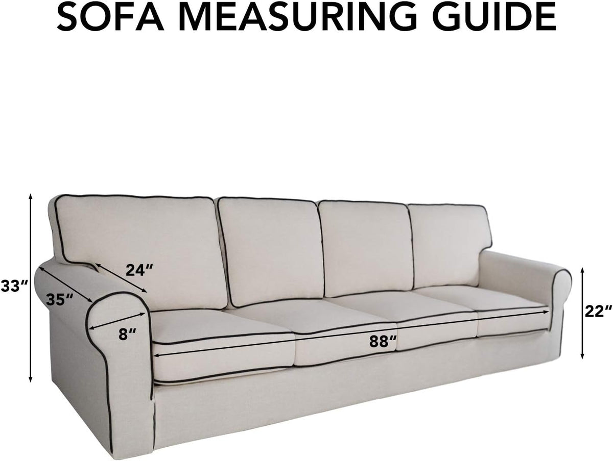 Reversible Quilted Sofa Cover Dog Couch Covers for Sofa, 66 in | Gray/Light Gray, Water Resistant Couch Protector, Washable Pet Couch Cover with Non Slip and Elastic Straps For Kids - Colors B