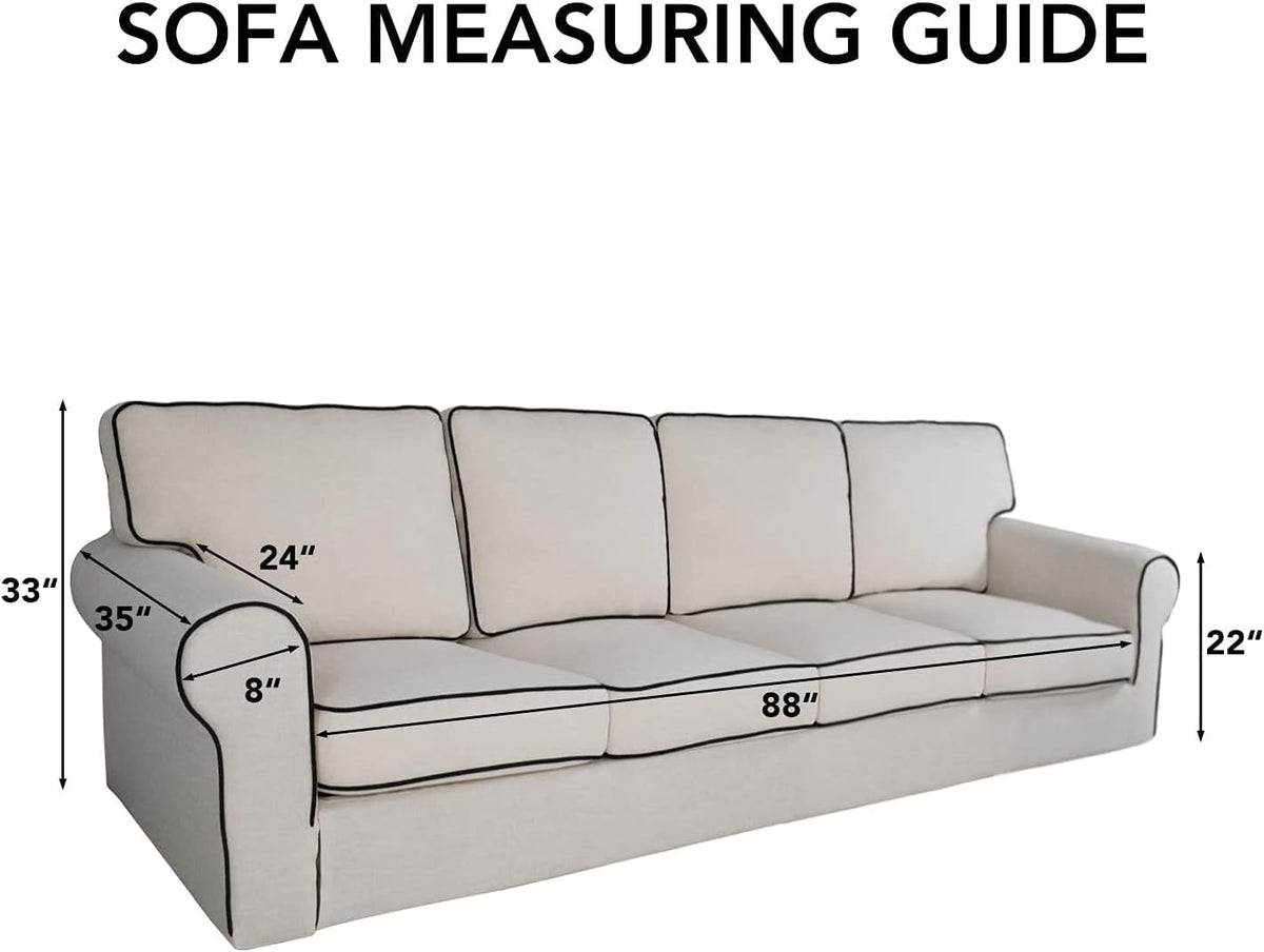 Reversible Quilted Sofa Cover Dog Couch Covers for Sofa, 66 in | Gray/Light Gray, Water Resistant Couch Protector, Washable Pet Couch Cover with Non Slip and Elastic Straps For Kids - Colors B