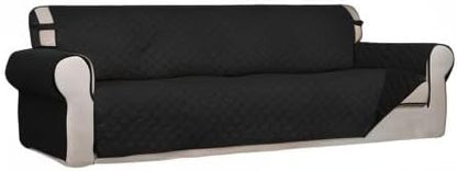 Reversible Quilted Sofa Cover Dog Couch Covers for Sofa, 66 in | Gray/Light Gray, Water Resistant Couch Protector, Washable Pet Couch Cover with Non Slip and Elastic Straps For Kids - Colors B