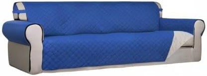 Reversible Quilted Sofa Cover Dog Couch Covers for Sofa, 66 in | Gray/Light Gray, Water Resistant Couch Protector, Washable Pet Couch Cover with Non Slip and Elastic Straps For Kids - Colors B
