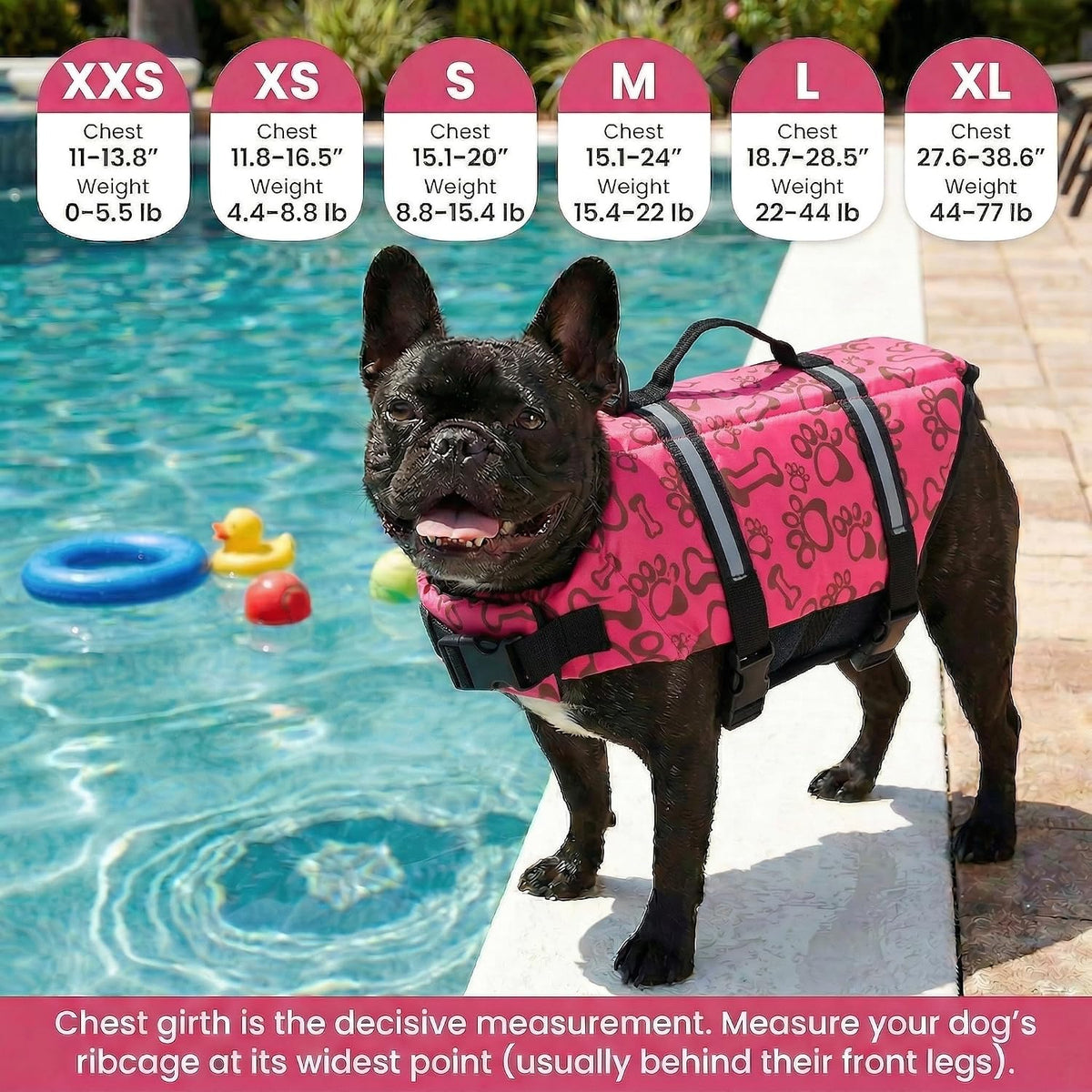 Dog Life Jacket with Rescue Handle, Dog Life Vest for Swimming Boating, Adjustable Reflective Puppy Swim Vest with Superior Buoyancy for Small Medium Large Dogs