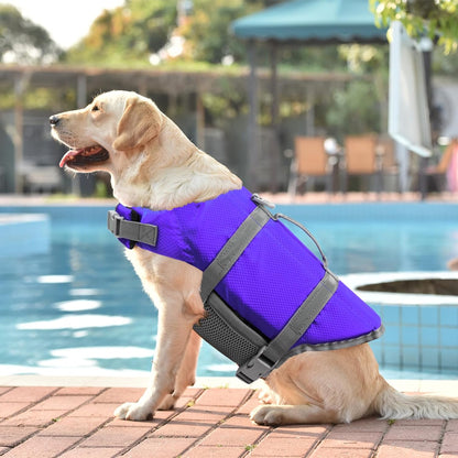 Dog Life Jacket with Rescue Handle, Dog Life Vest for Swimming Boating, Adjustable Reflective Puppy Swim Vest with Superior Buoyancy for Small Medium Large Dogs