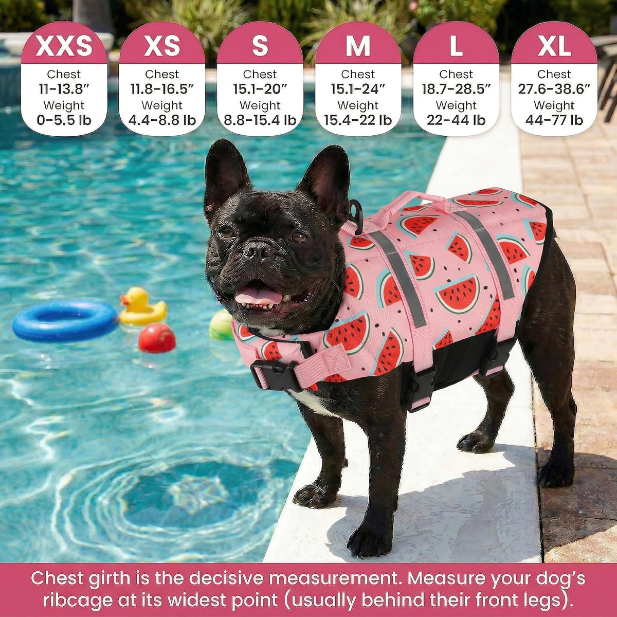 Dog Life Jacket with Rescue Handle, Dog Life Vest for Swimming Boating, Adjustable Reflective Puppy Swim Vest with Superior Buoyancy for Small Medium Large Dogs