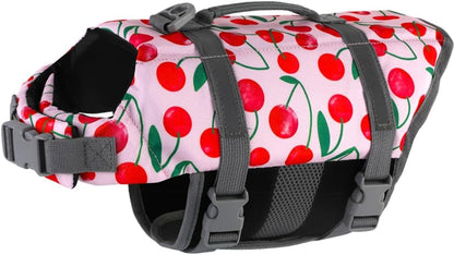 Dog Life Jacket with Rescue Handle, Dog Life Vest for Swimming Boating, Adjustable Reflective Puppy Swim Vest with Superior Buoyancy for Small Medium Large Dogs