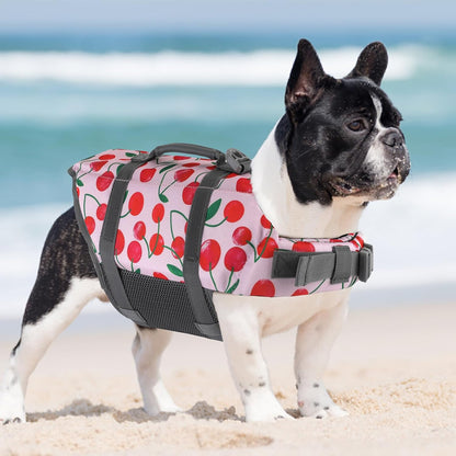 Dog Life Jacket with Rescue Handle, Dog Life Vest for Swimming Boating, Adjustable Reflective Puppy Swim Vest with Superior Buoyancy for Small Medium Large Dogs