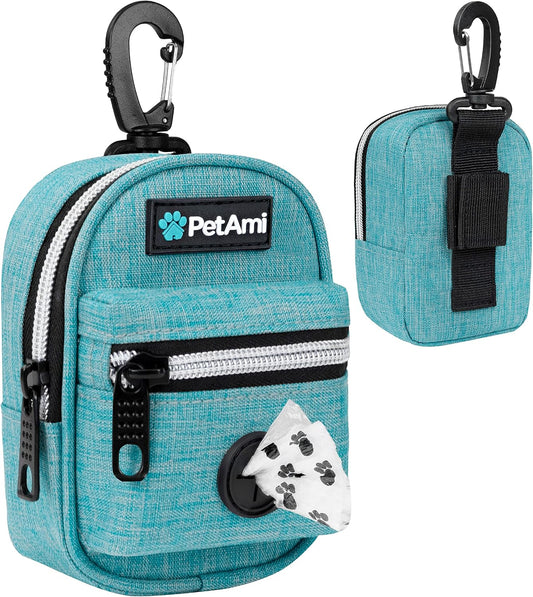 Dog Poop Bag Holder for Leash, Waste Bag Dispenser Pet Pouch, Blue