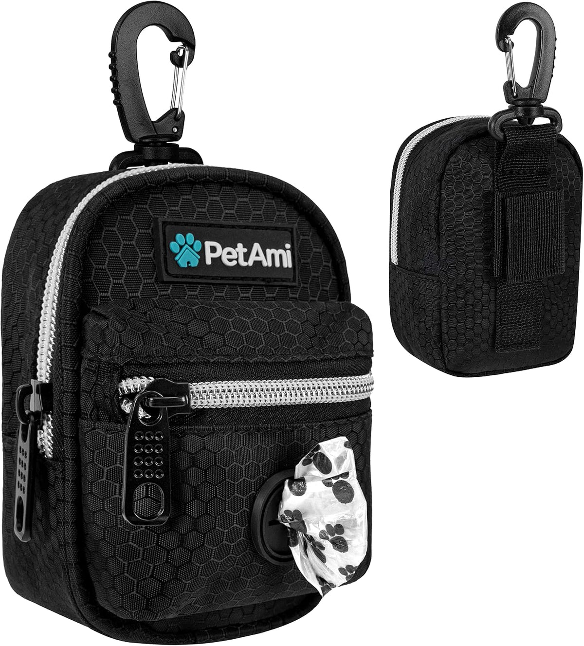 Dog Poop Bag Holder for Leash, Waste Bag Dispenser Pet Pouch, Blue