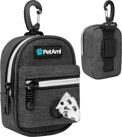 Dog Poop Bag Holder for Leash, Waste Bag Dispenser Pet Pouch, Blue