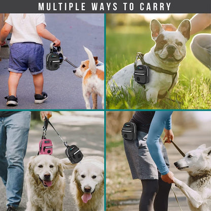 Dog Poop Bag Holder for Leash, Waste Bag Dispenser Pet Pouch, Blue