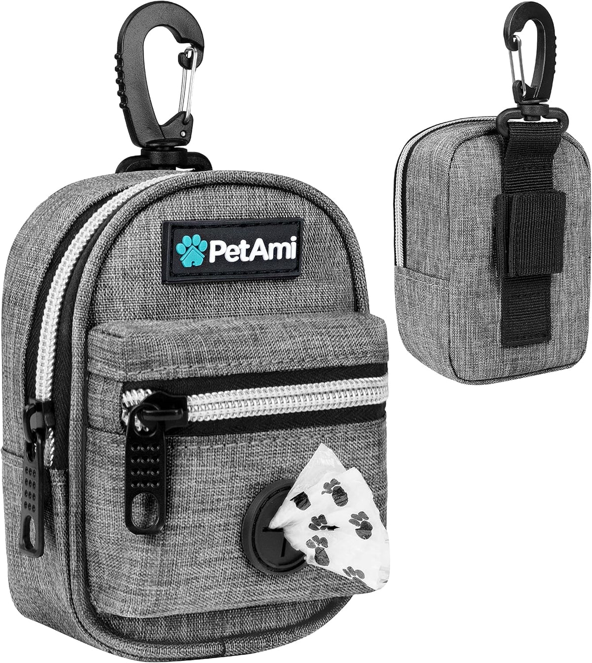 Dog Poop Bag Holder for Leash, Waste Bag Dispenser Pet Pouch, Blue