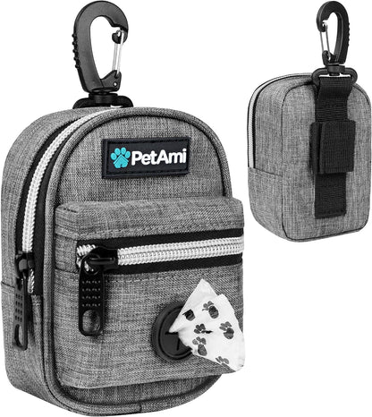 Dog Poop Bag Holder for Leash, Waste Bag Dispenser Pet Pouch, Blue