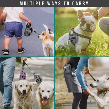 Dog Poop Bag Holder for Leash, Waste Bag Dispenser Pet Pouch, Blue