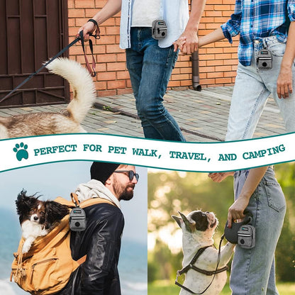 Dog Poop Bag Holder for Leash, Waste Bag Dispenser Pet Pouch, Blue