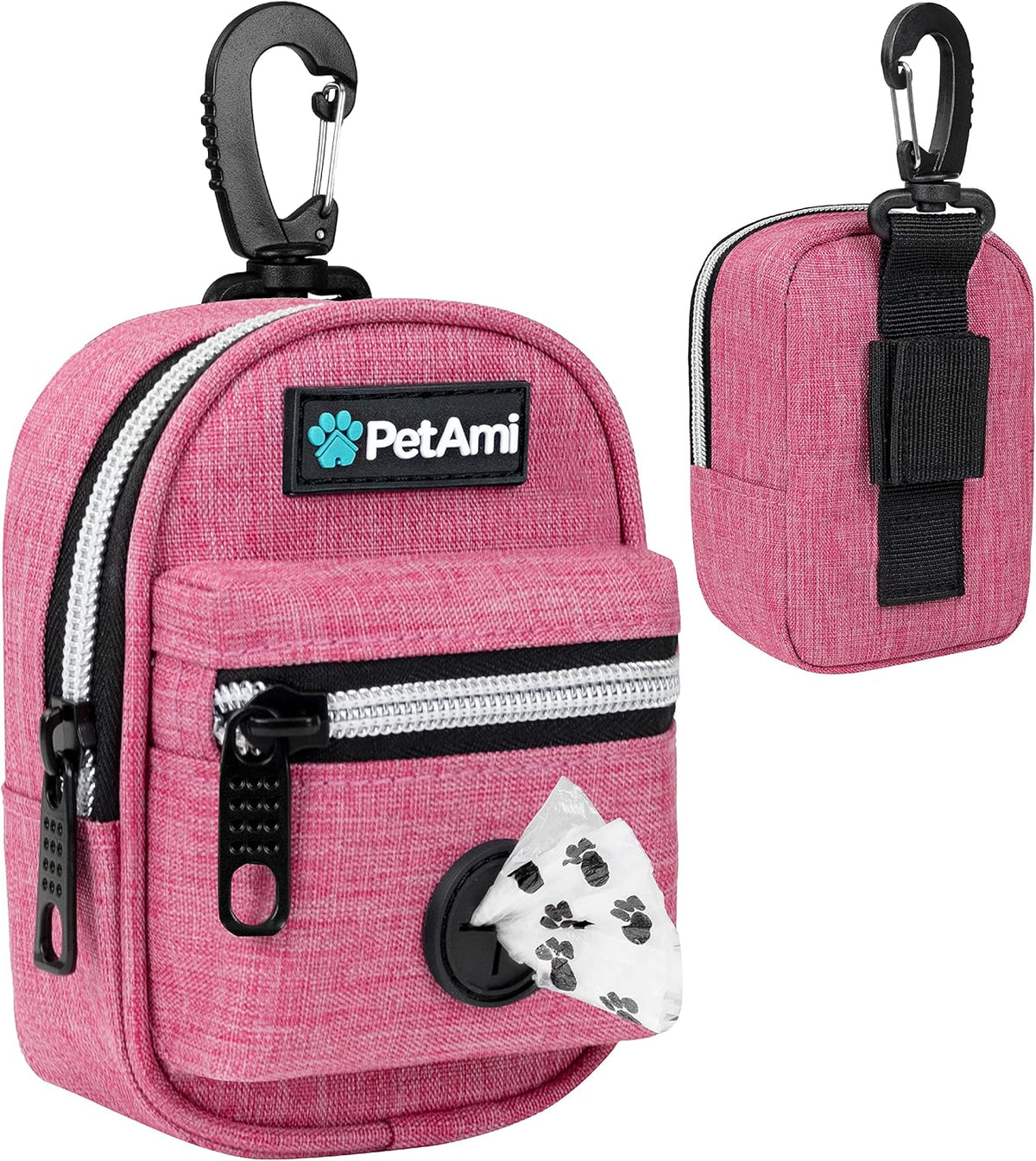 Dog Poop Bag Holder for Leash, Waste Bag Dispenser Pet Pouch, Blue