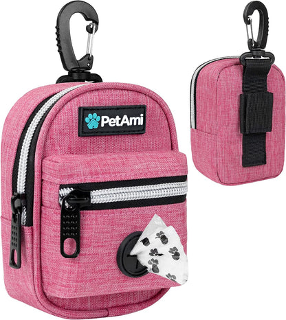 Dog Poop Bag Holder for Leash, Waste Bag Dispenser Pet Pouch, Blue