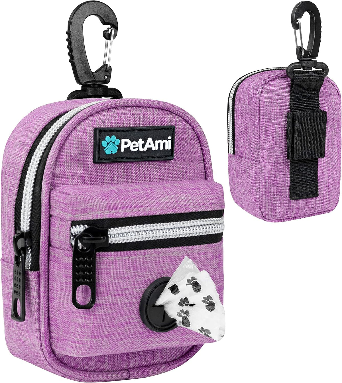 Dog Poop Bag Holder for Leash, Waste Bag Dispenser Pet Pouch, Blue