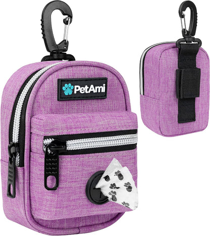 Dog Poop Bag Holder for Leash, Waste Bag Dispenser Pet Pouch, Blue