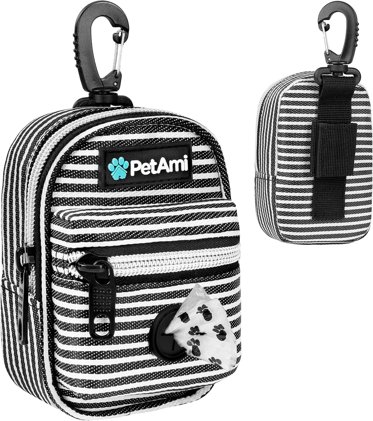 Dog Poop Bag Holder for Leash, Waste Bag Dispenser Pet Pouch, Blue