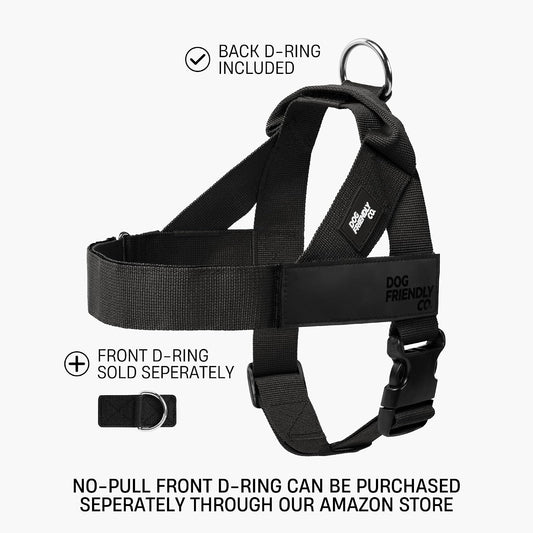 Co. Dog Harness for Medium Sized Dogs (Brown, Medium) | One Click Buckle, Chafe Resistant Webbing, Adjustable Neck & Chest, and Heavy Duty D-Ring, Sturdy Comfortable and Easy to Use