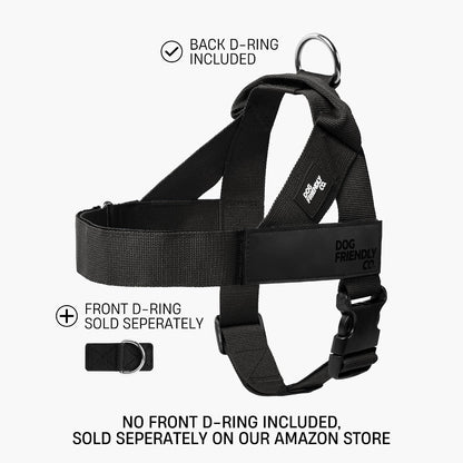 Co. Dog Harness for Medium Sized Dogs (Brown, Medium) | One Click Buckle, Chafe Resistant Webbing, Adjustable Neck & Chest, and Heavy Duty D-Ring, Sturdy Comfortable and Easy to Use