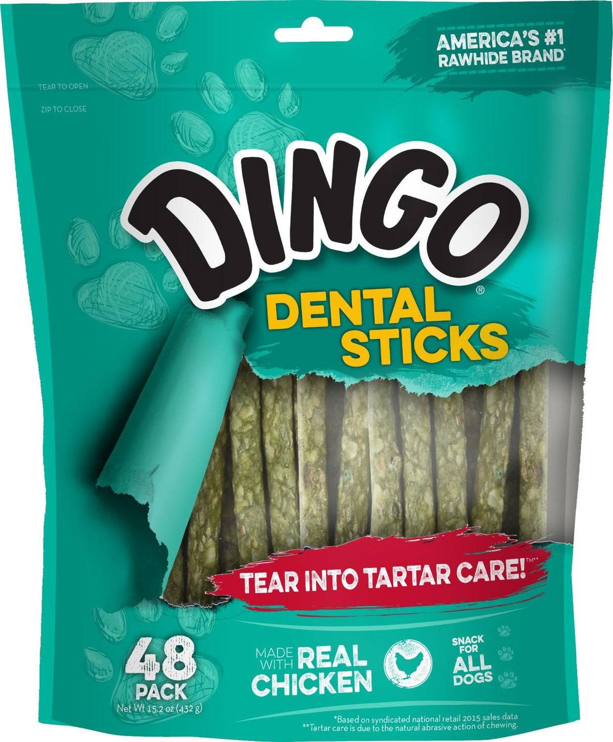 Dental Sticks Dog Treats With Real Chicken & Parsley