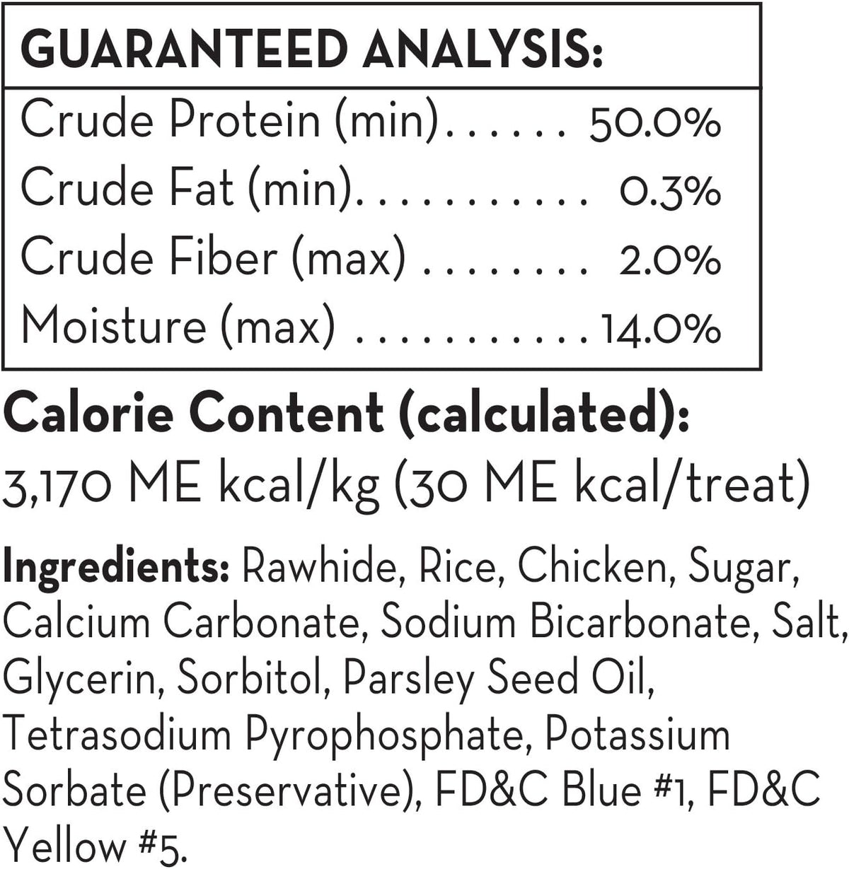 Dental Sticks Dog Treats With Real Chicken & Parsley