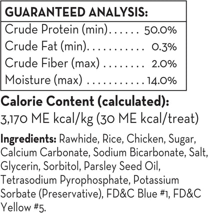 Dental Sticks Dog Treats With Real Chicken & Parsley