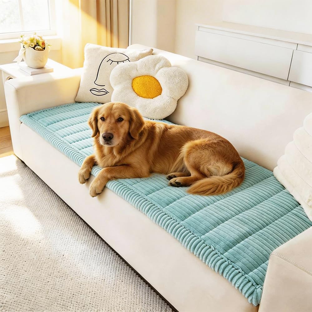 Couch Covers for Dogs Washable, Non Slip Sofa Protector Pet Friendly | Thick, Soft Furniture Cover, Against Pets Hair & Scratch, Fits Leather and Fabric Couches, 27.6" X 59"