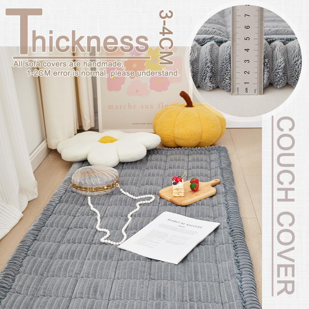 Couch Covers for Dogs Washable, Non Slip Sofa Protector Pet Friendly | Thick, Soft Furniture Cover, Against Pets Hair & Scratch, Fits Leather and Fabric Couches, 27.6" X 59"