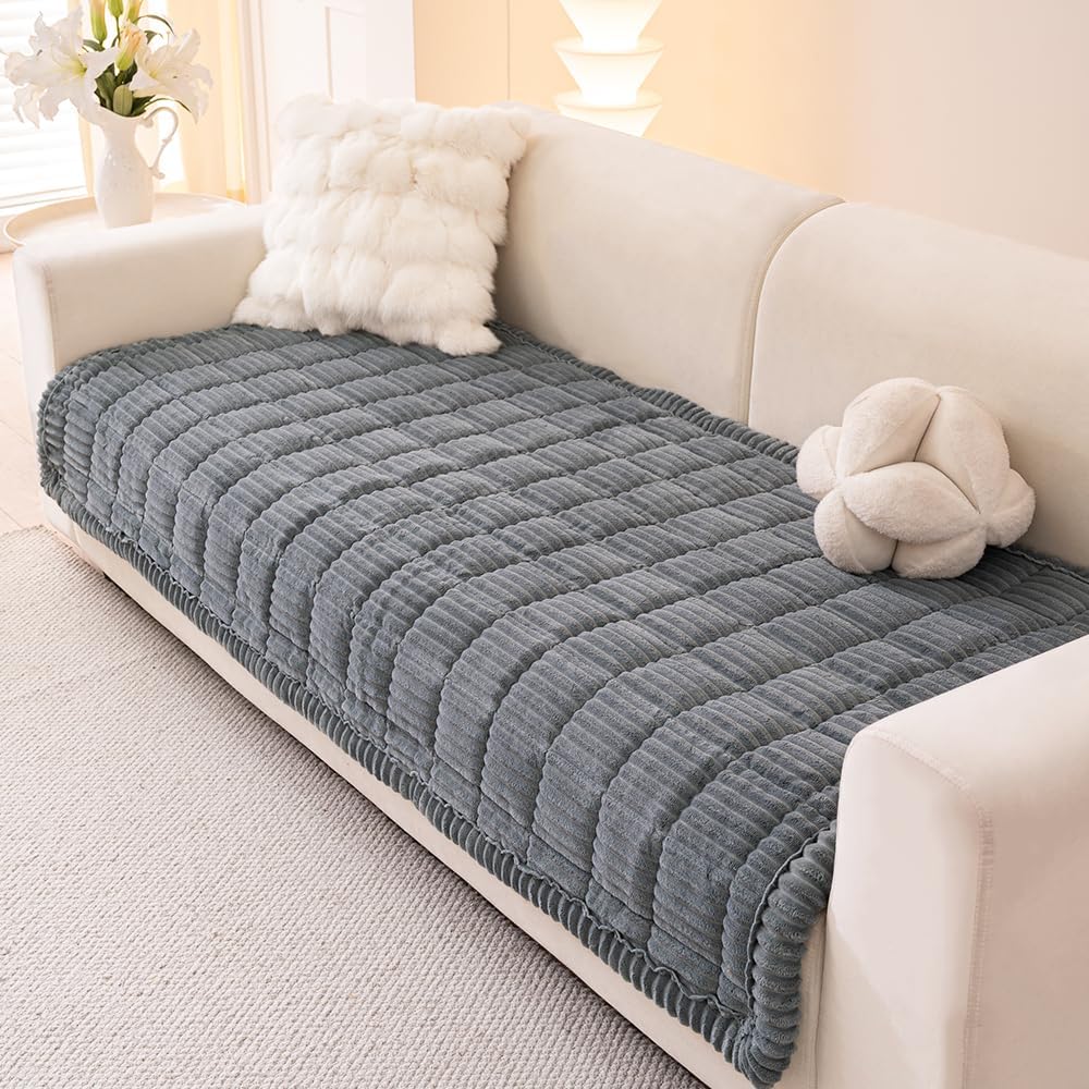 Couch Covers for Dogs Washable, Non Slip Sofa Protector Pet Friendly | Thick, Soft Furniture Cover, Against Pets Hair & Scratch, Fits Leather and Fabric Couches, 27.6" X 59"
