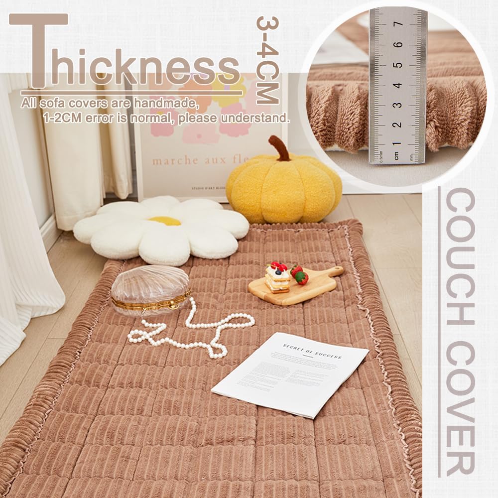 Couch Covers for Dogs Washable, Non Slip Sofa Protector Pet Friendly | Thick, Soft Furniture Cover, Against Pets Hair & Scratch, Fits Leather and Fabric Couches, 27.6" X 59"