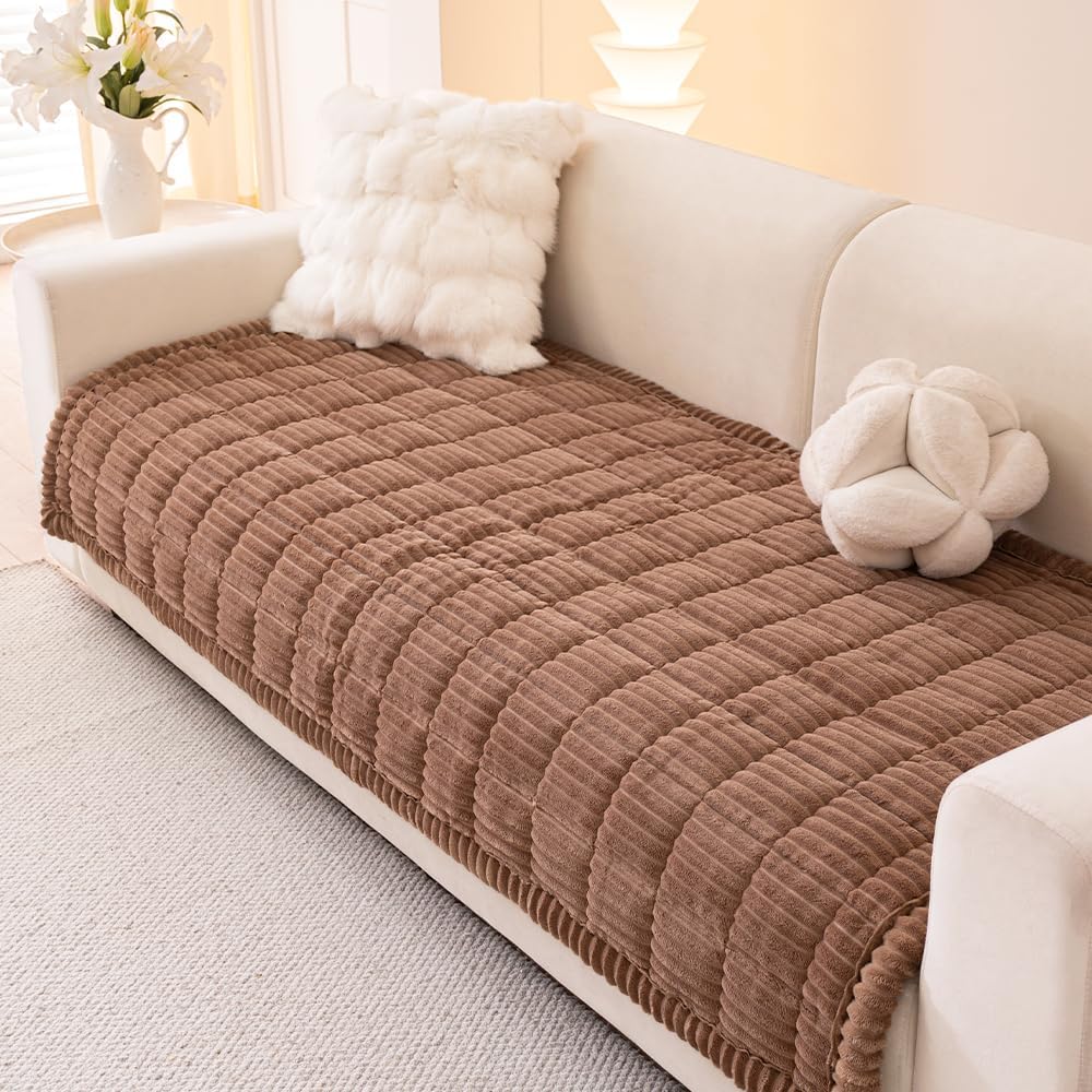 Couch Covers for Dogs Washable, Non Slip Sofa Protector Pet Friendly | Thick, Soft Furniture Cover, Against Pets Hair & Scratch, Fits Leather and Fabric Couches, 27.6" X 59"